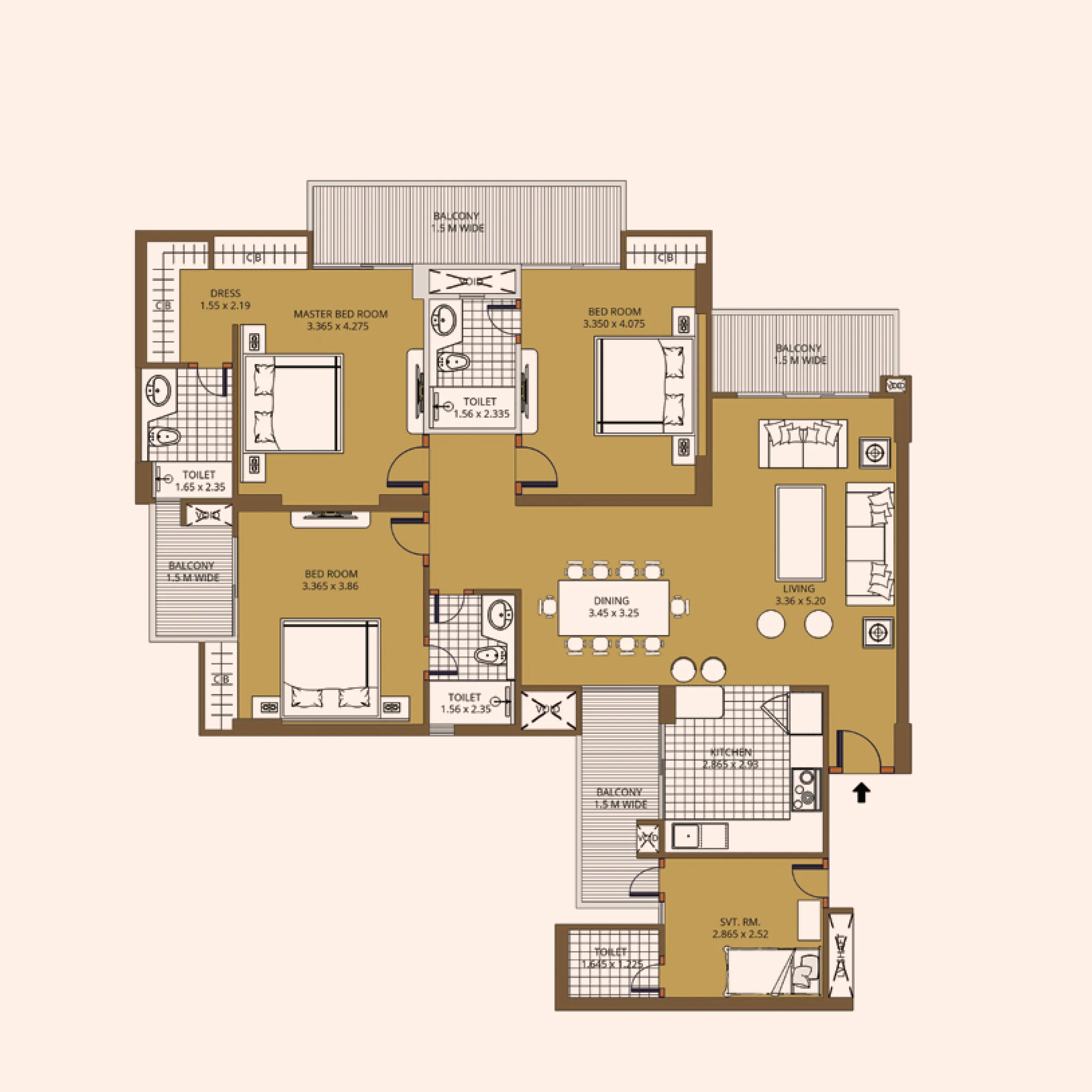3BHK Apartment