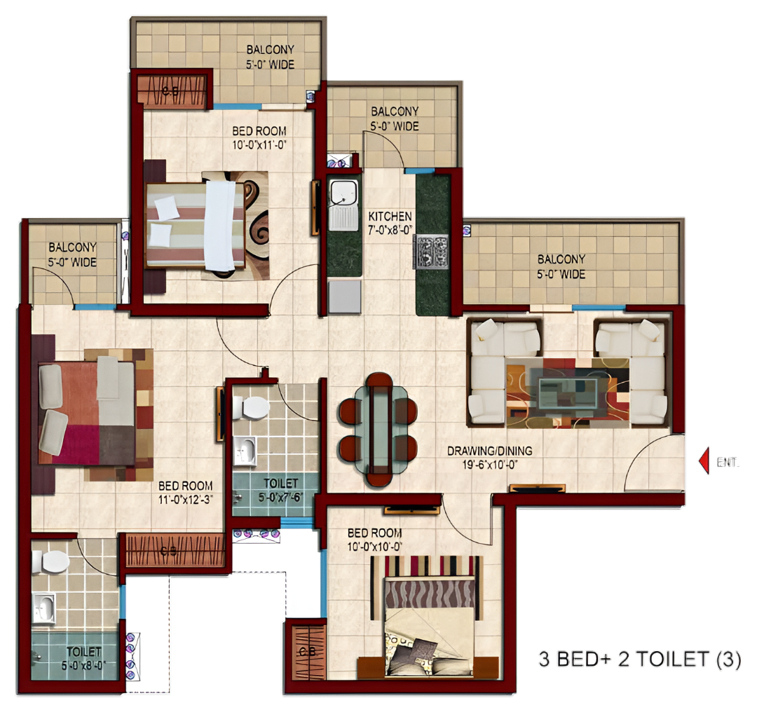 3BHK Apartment
