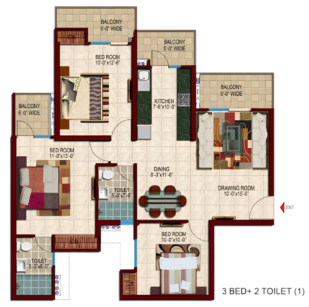 3BHK Apartment