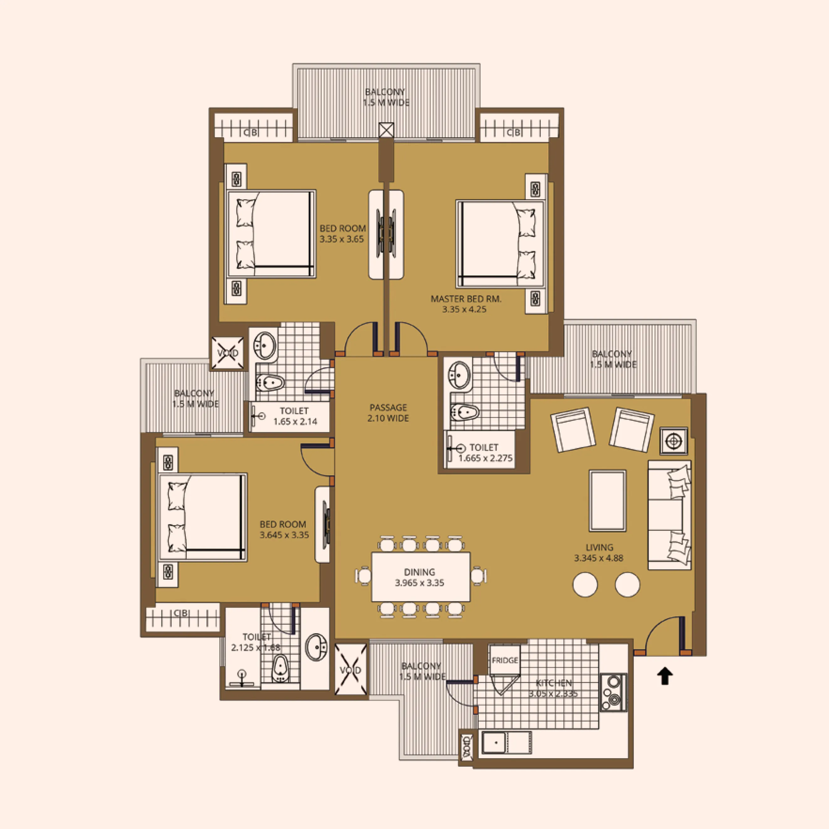 3BHK Apartment