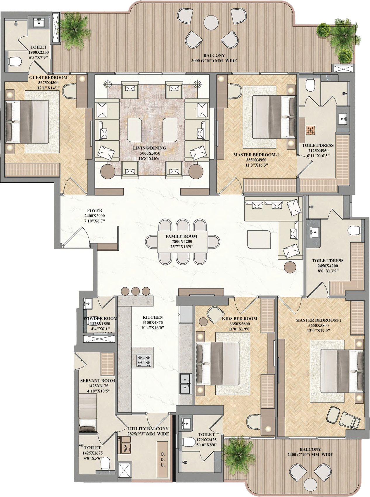 4 BHK Apartment
