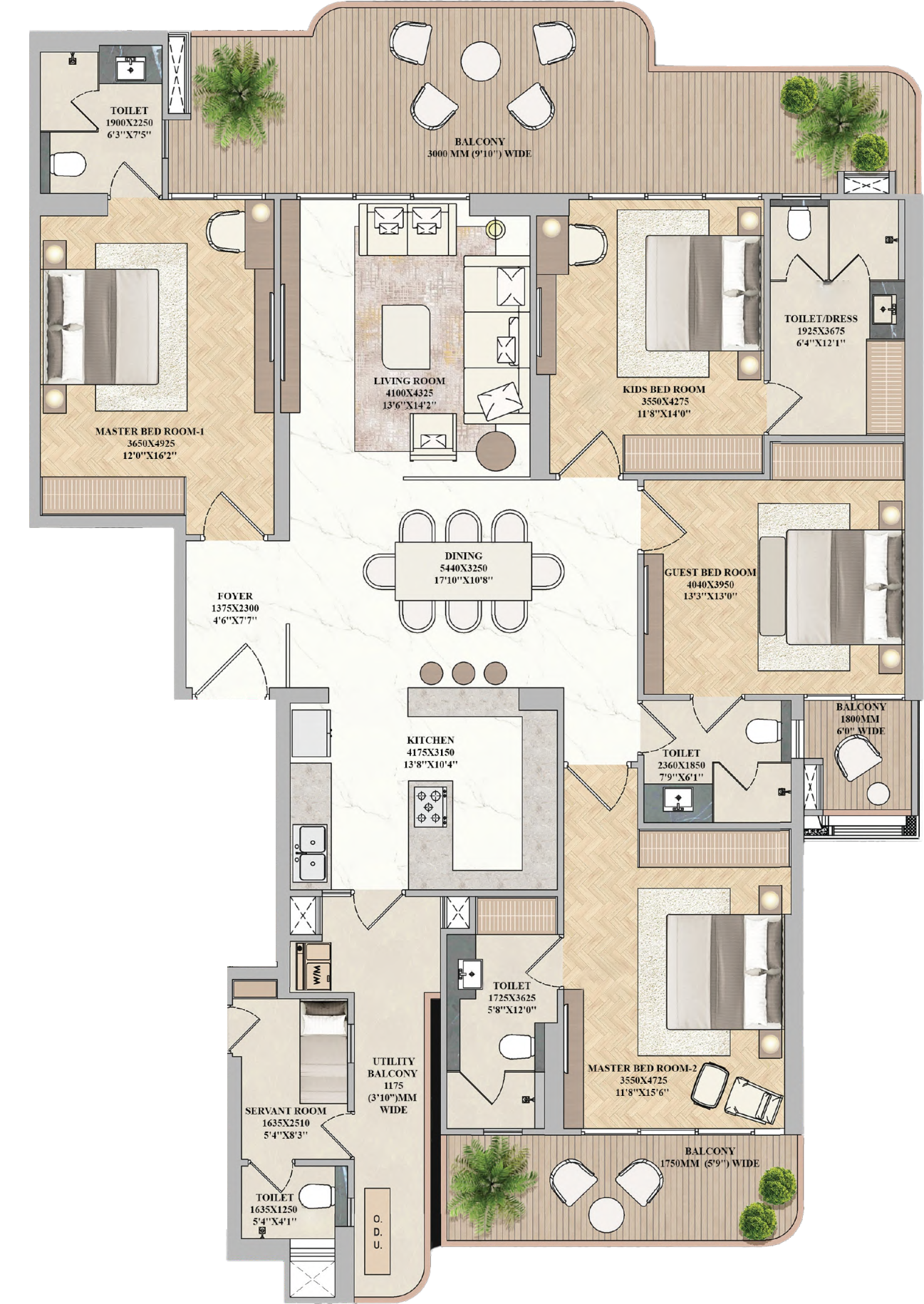 4 BHK Apartment
