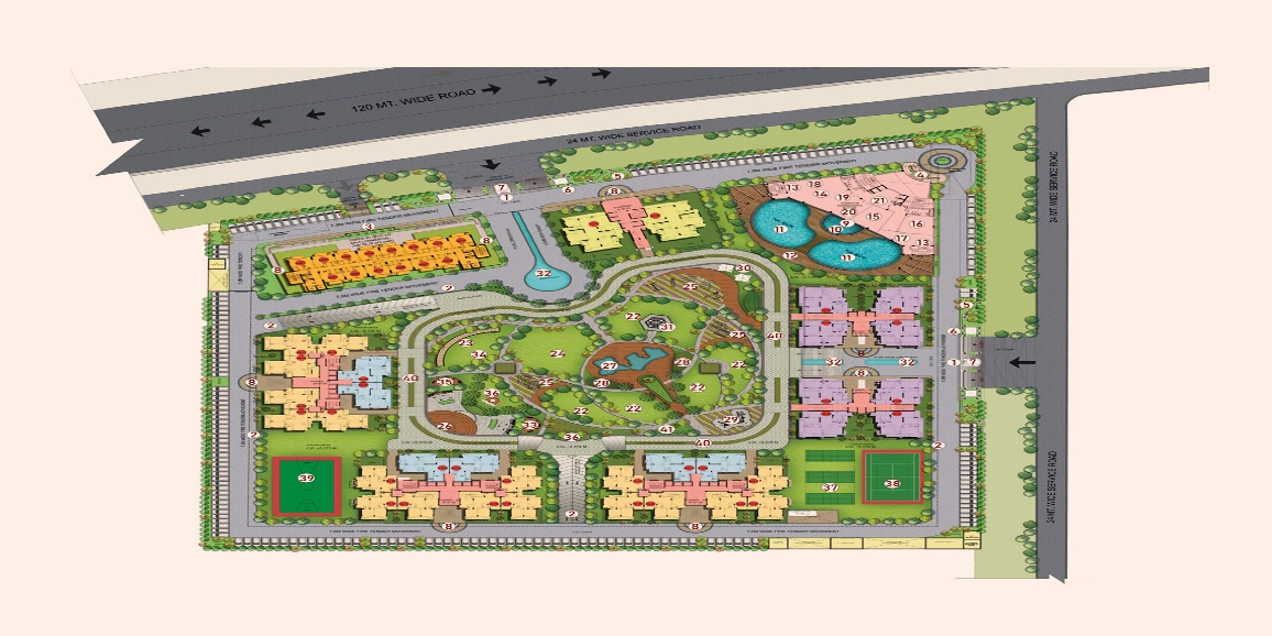 Purvanchal Sunbliss Site Plan